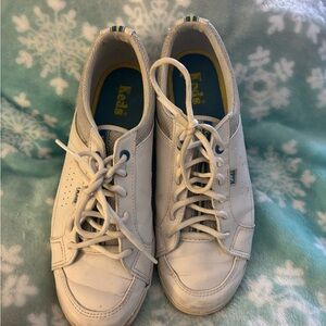 Keds White Leather Lace-Up Sneakers size 9.5